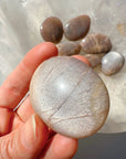 Sunstone & Peach Moonstone Palm Stone - K