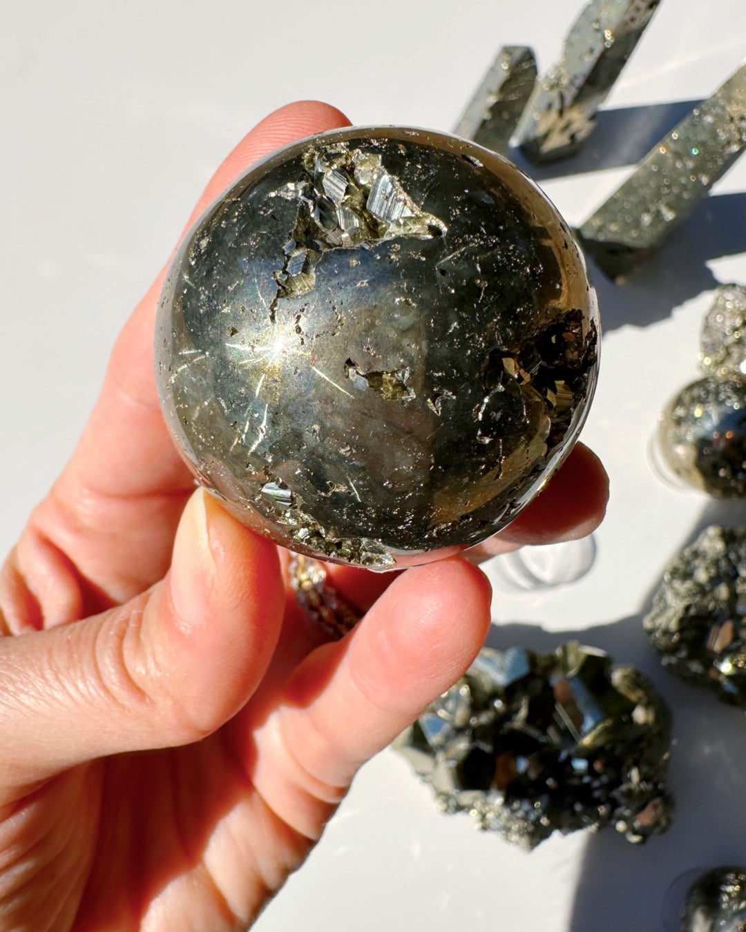 Pyrite Sphere - Baltic Mermaid
