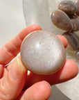 Sunstone & Peach Moonstone Palm Stone - J