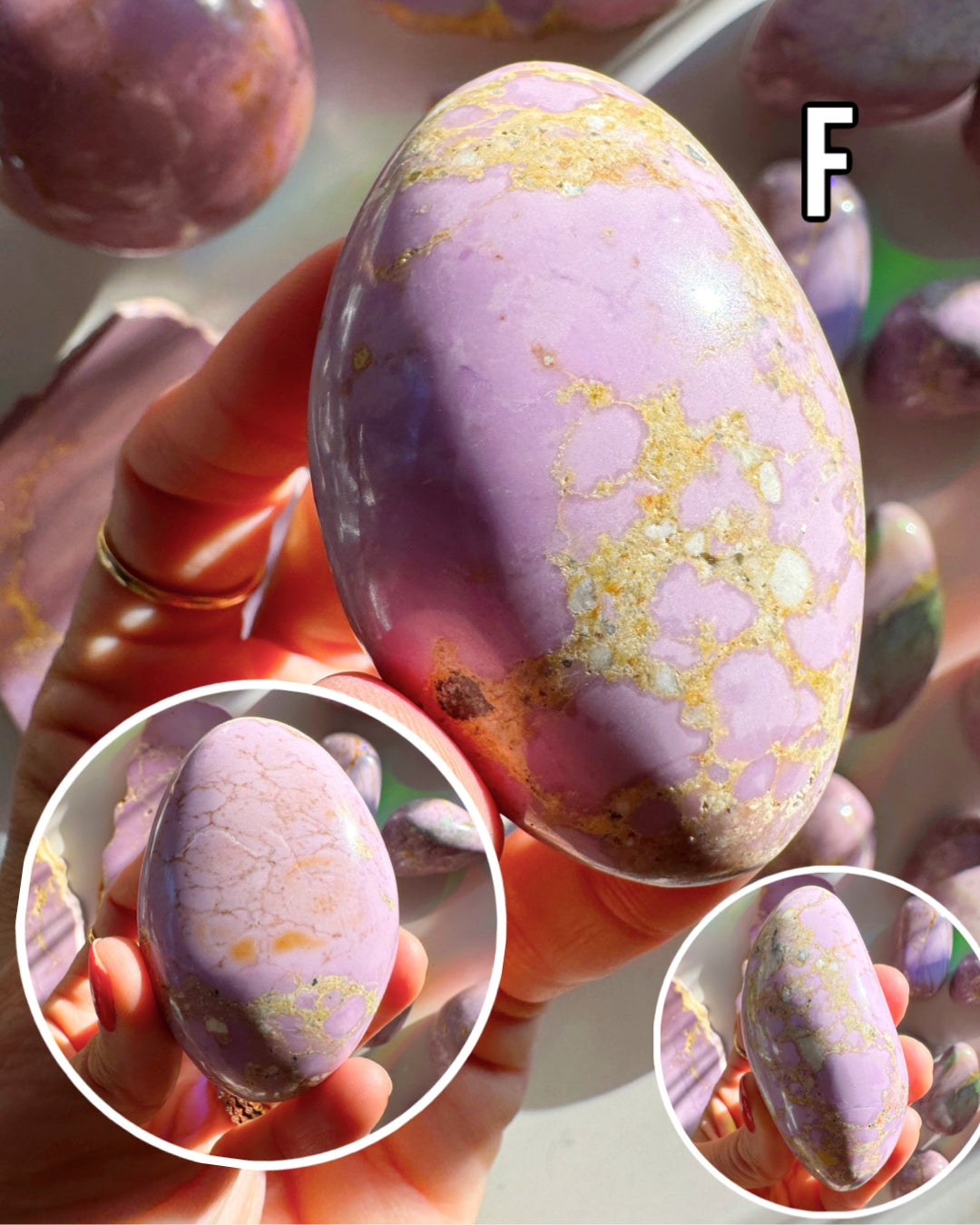 Phosphosiderite Palm Stones - AAA - Baltic Mermaid