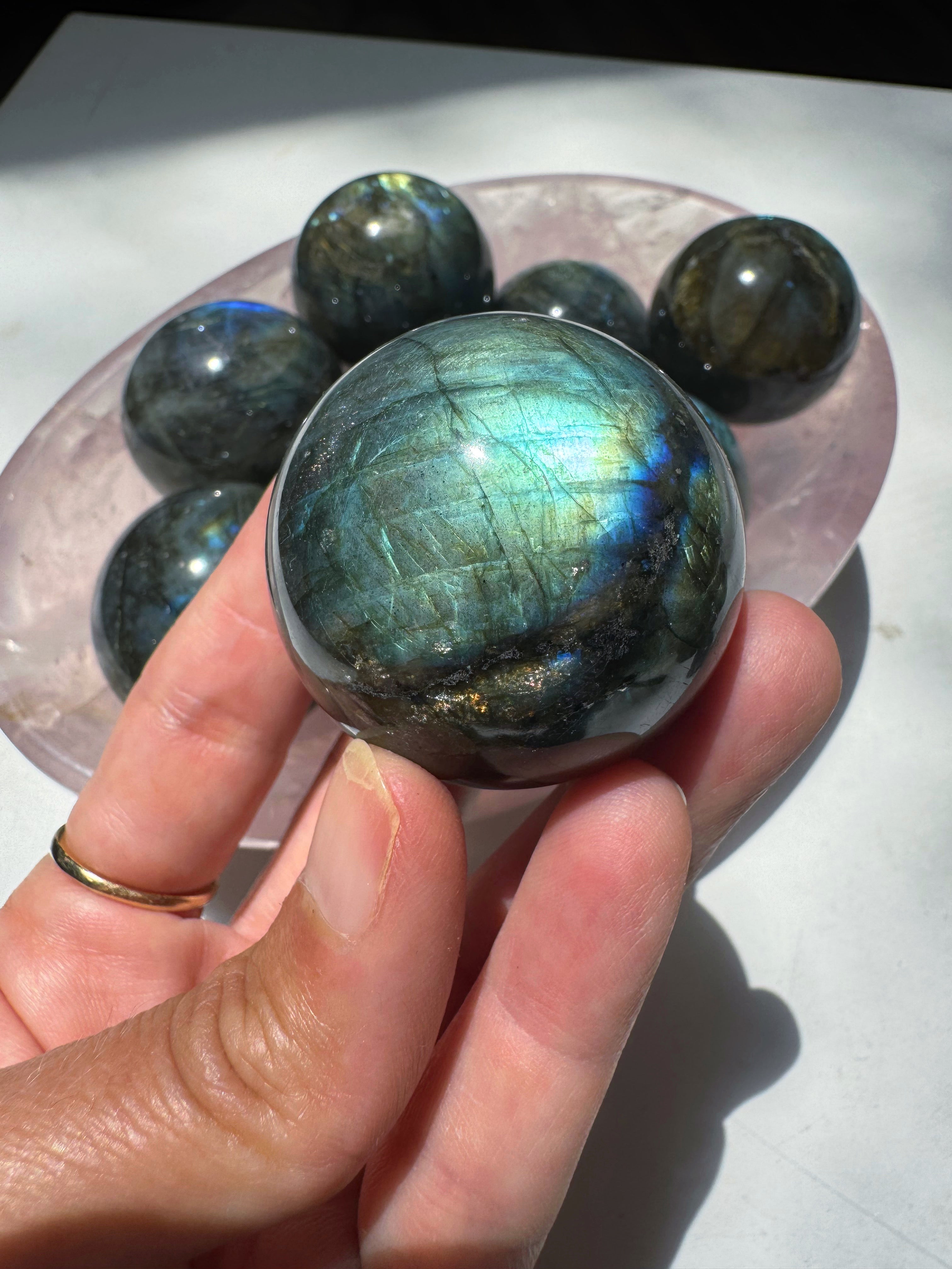 Labradorite Spheres Baltic Mermaid