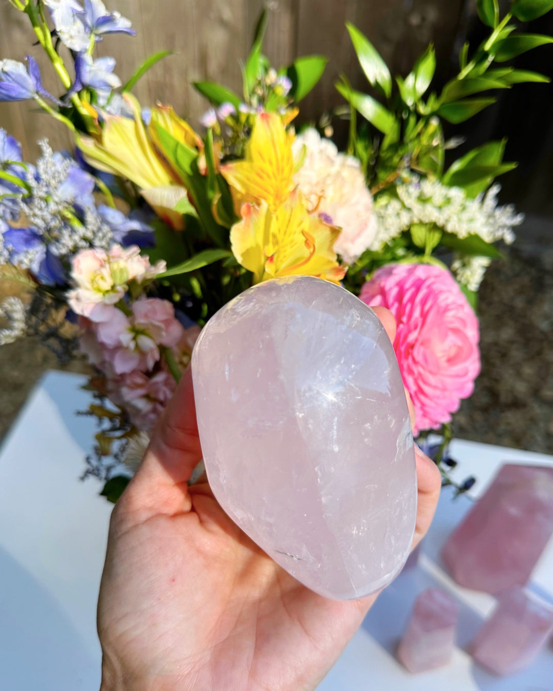 Rose Quartz Freeform - C - Baltic Mermaid