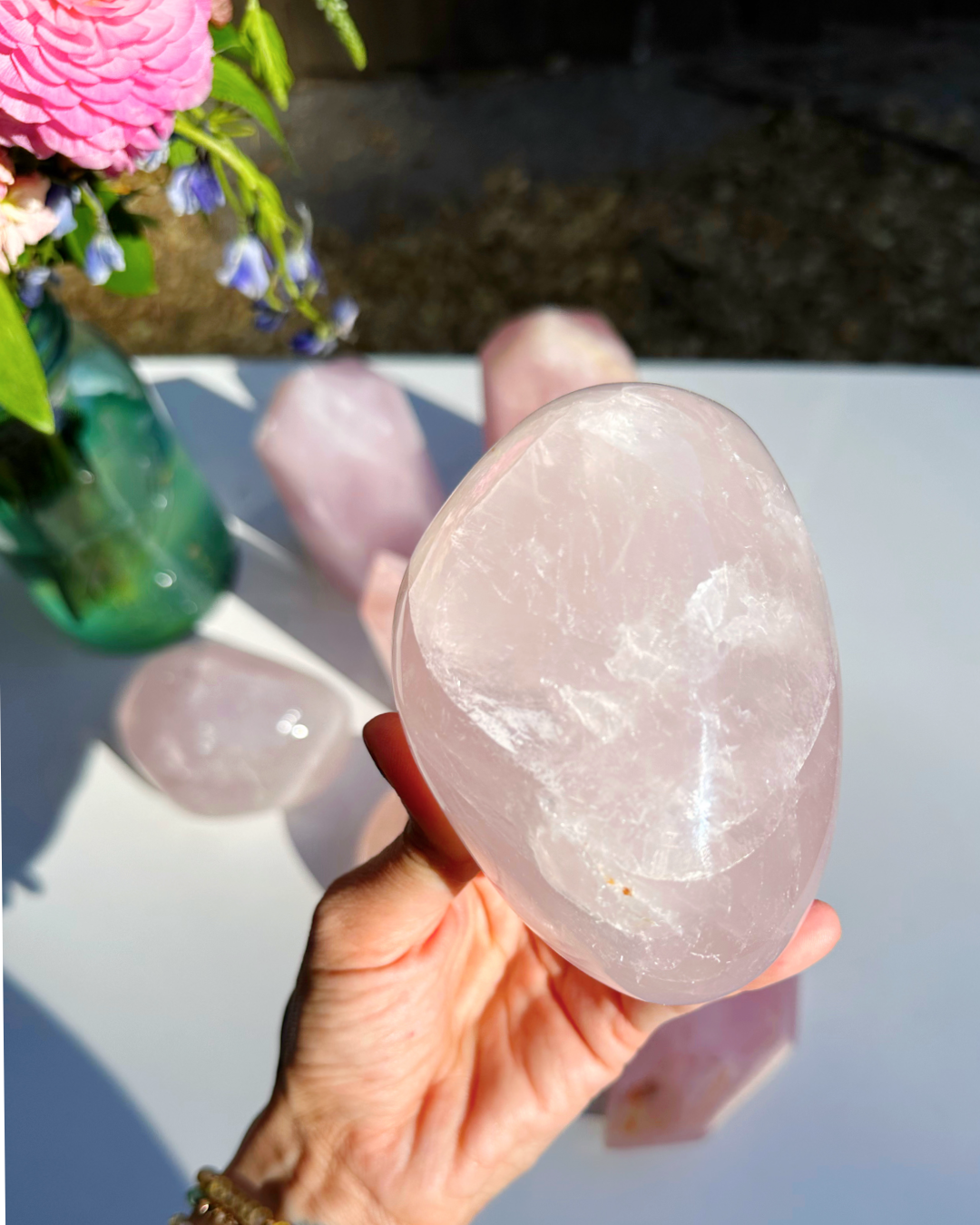 Rose Quartz Freeform - A - Baltic Mermaid