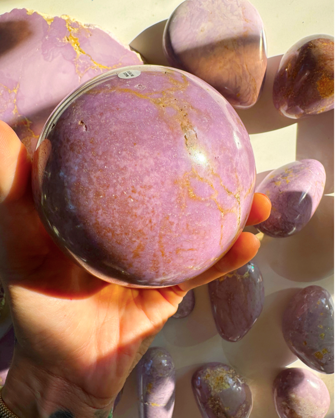 Phosphosiderite Large Sphere - AAA - Baltic Mermaid