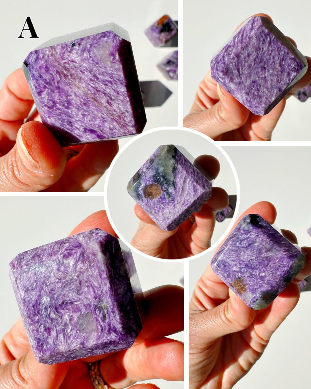Charoite Cubes - Baltic Mermaid