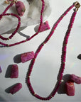 “Judy” - Ruby Gemstone Candy Necklace