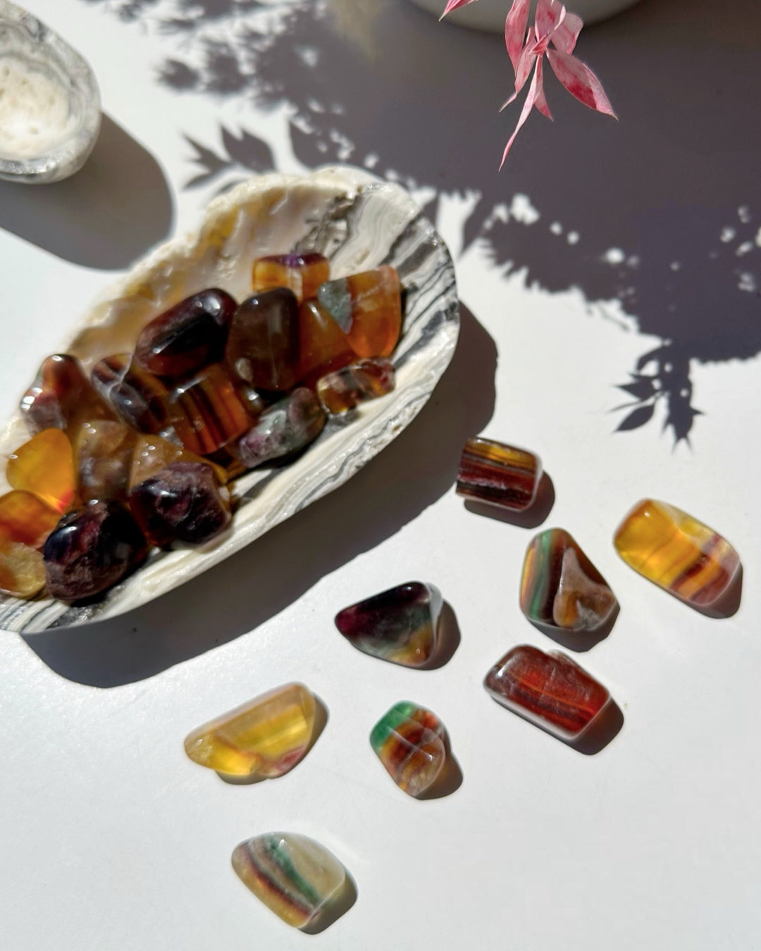 Old Stock Banded FluoriteTumbled Stones from Argentina - Baltic Mermaid