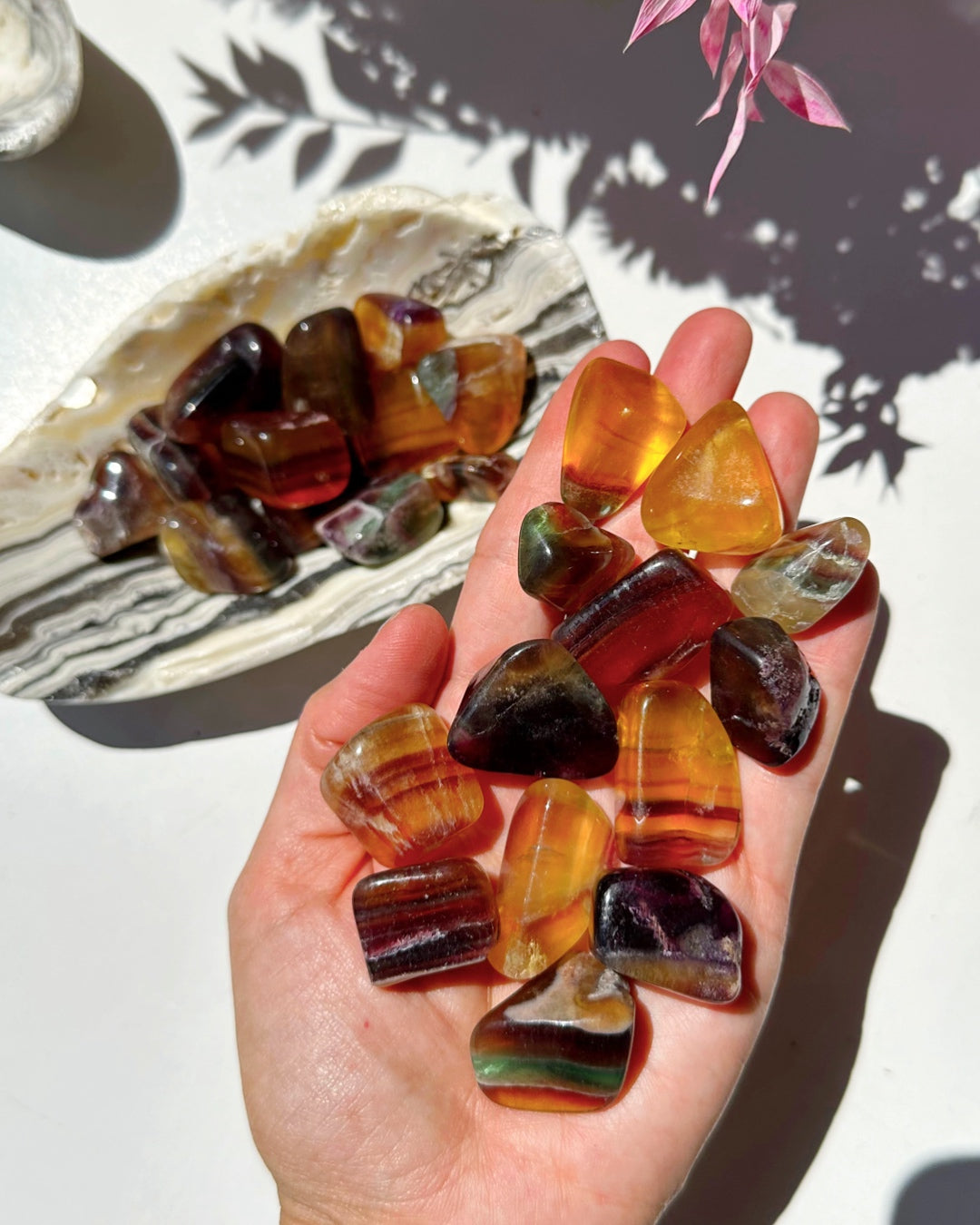 Old Stock Banded FluoriteTumbled Stones from Argentina - Baltic Mermaid