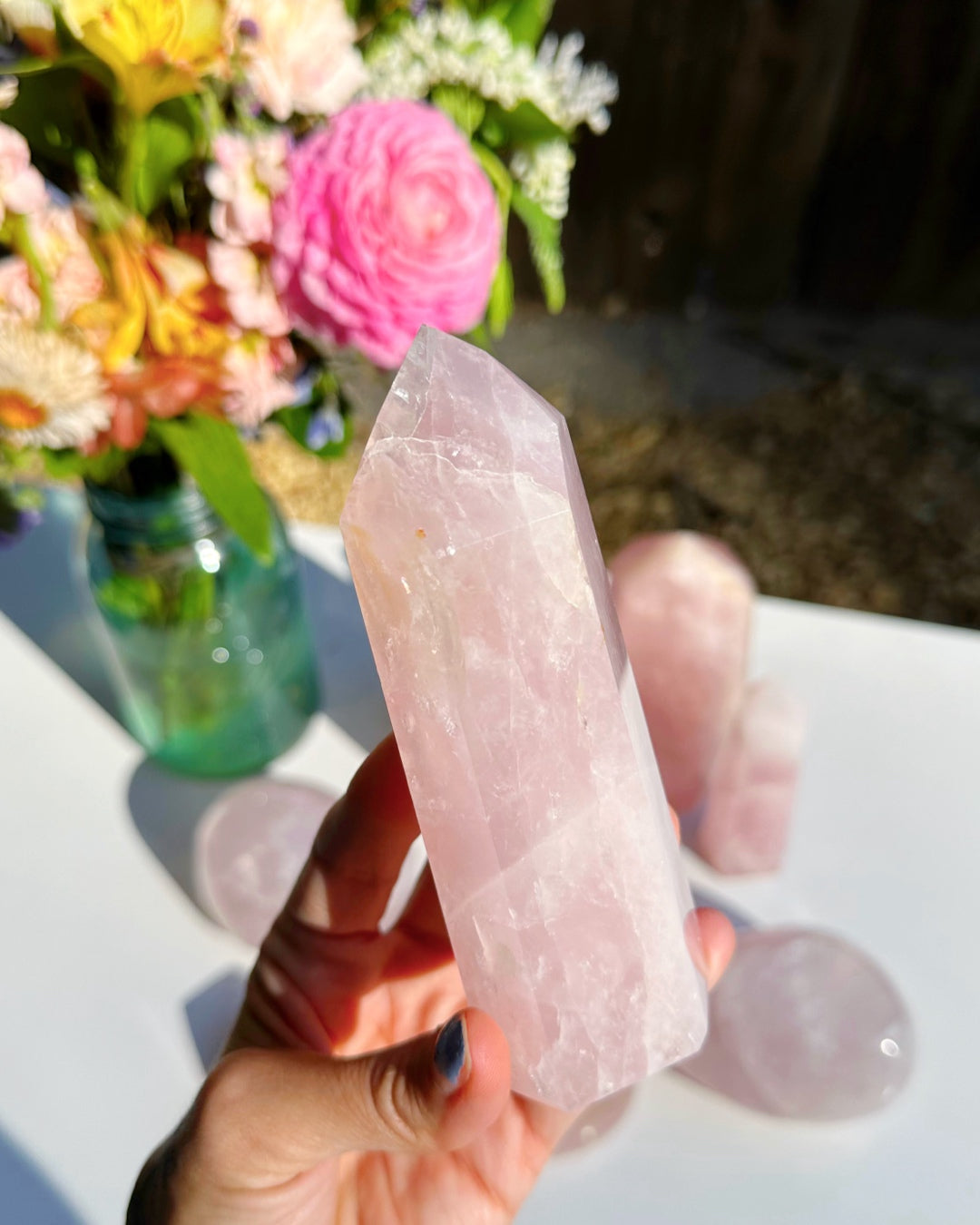 Rose Quartz Tower - Baltic Mermaid
