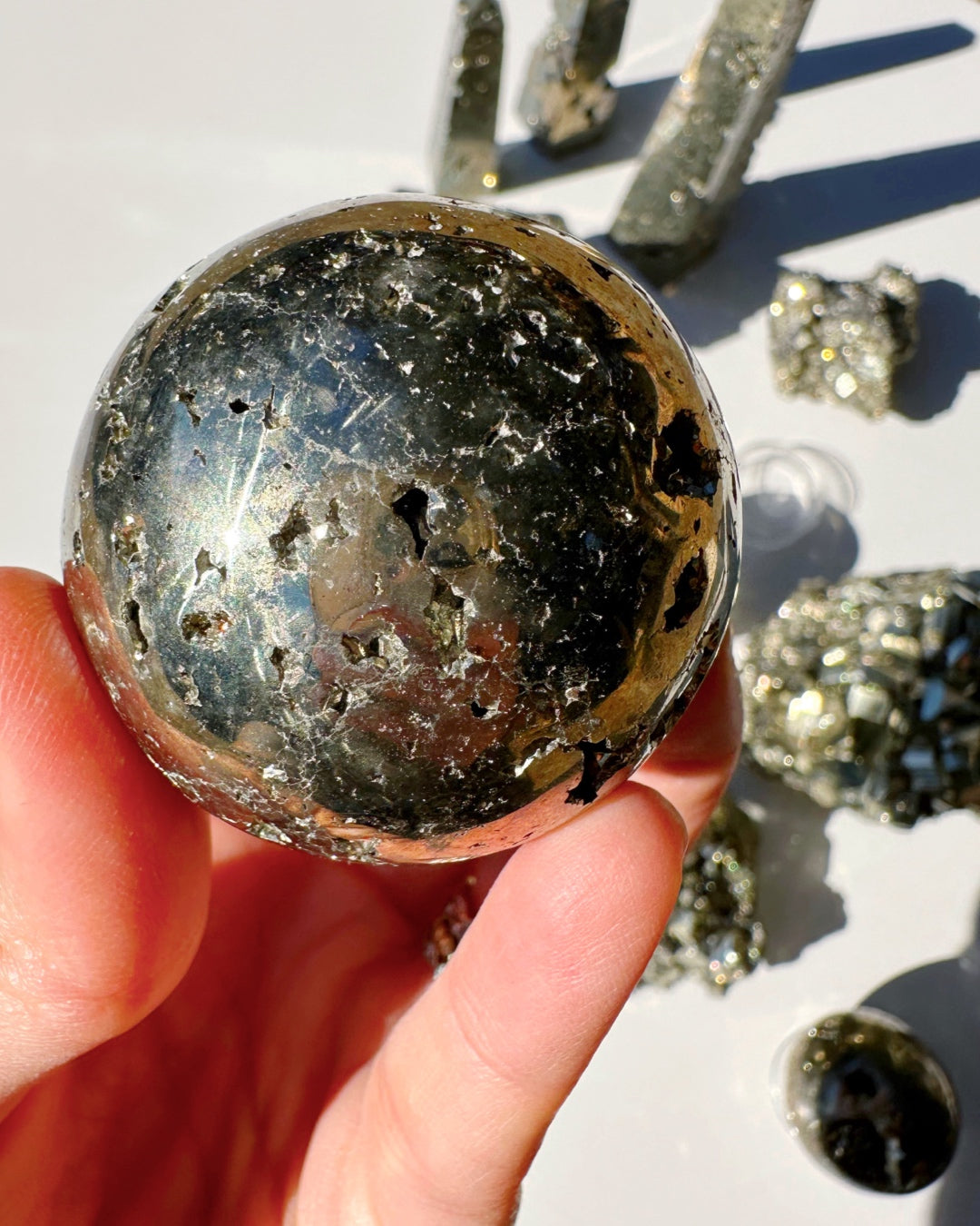 Pyrite Sphere - Baltic Mermaid