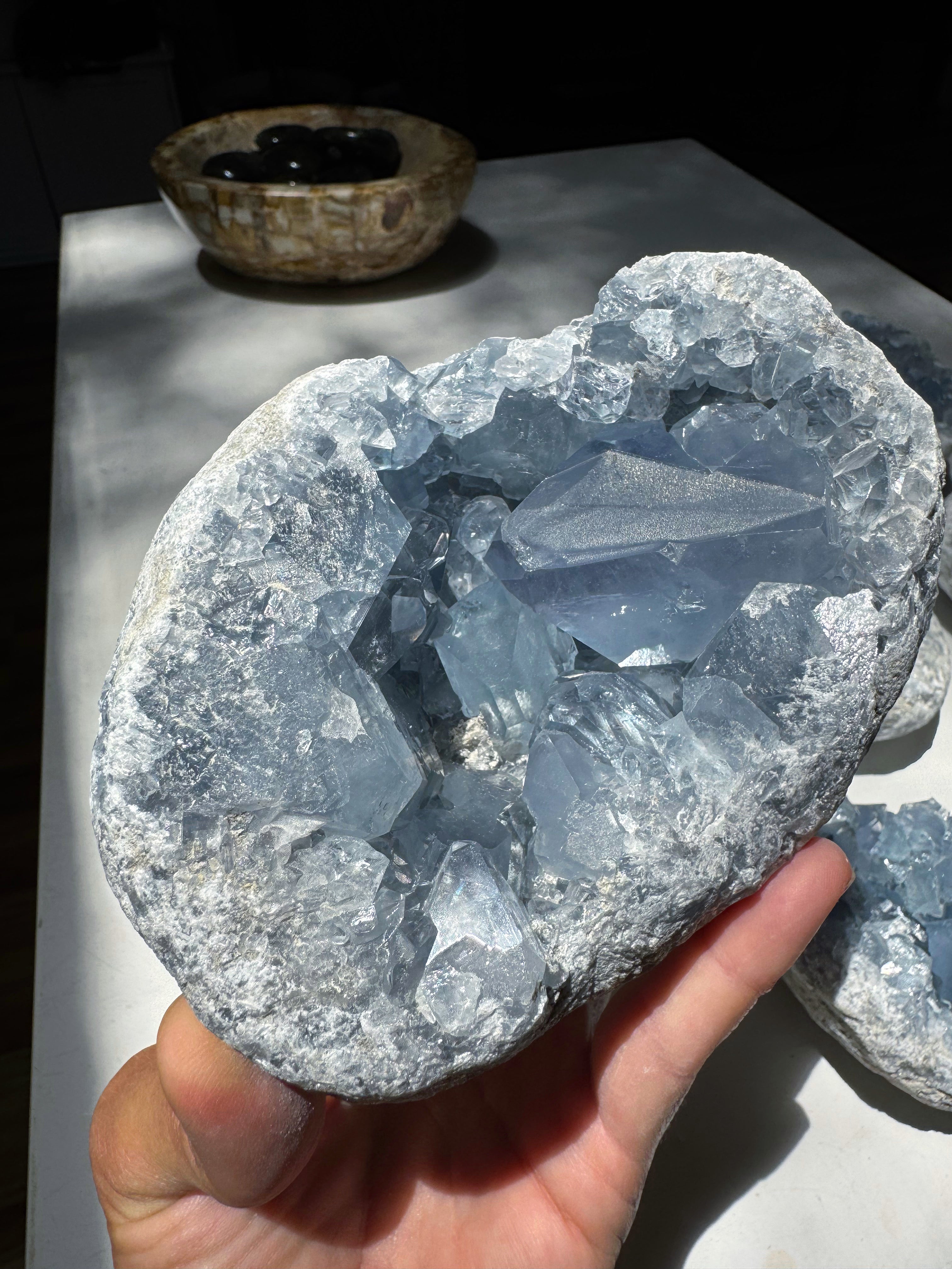 Celestite Cluster Baltic Mermaid