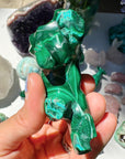 Hand Carved Malachite Lion