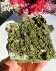 Epidote Quartz Cluster