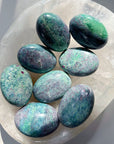 Ruby in Fuchsite with Blue Kyanite Palm Stones