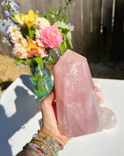 Rose Quartz Tower w/ Iron Inclusions - Baltic Mermaid
