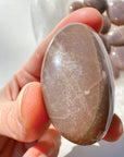 Sunstone & Peach Moonstone Palm Stone - I