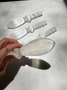 Selenite Dagger w/ Twisted Handle Baltic Mermaid