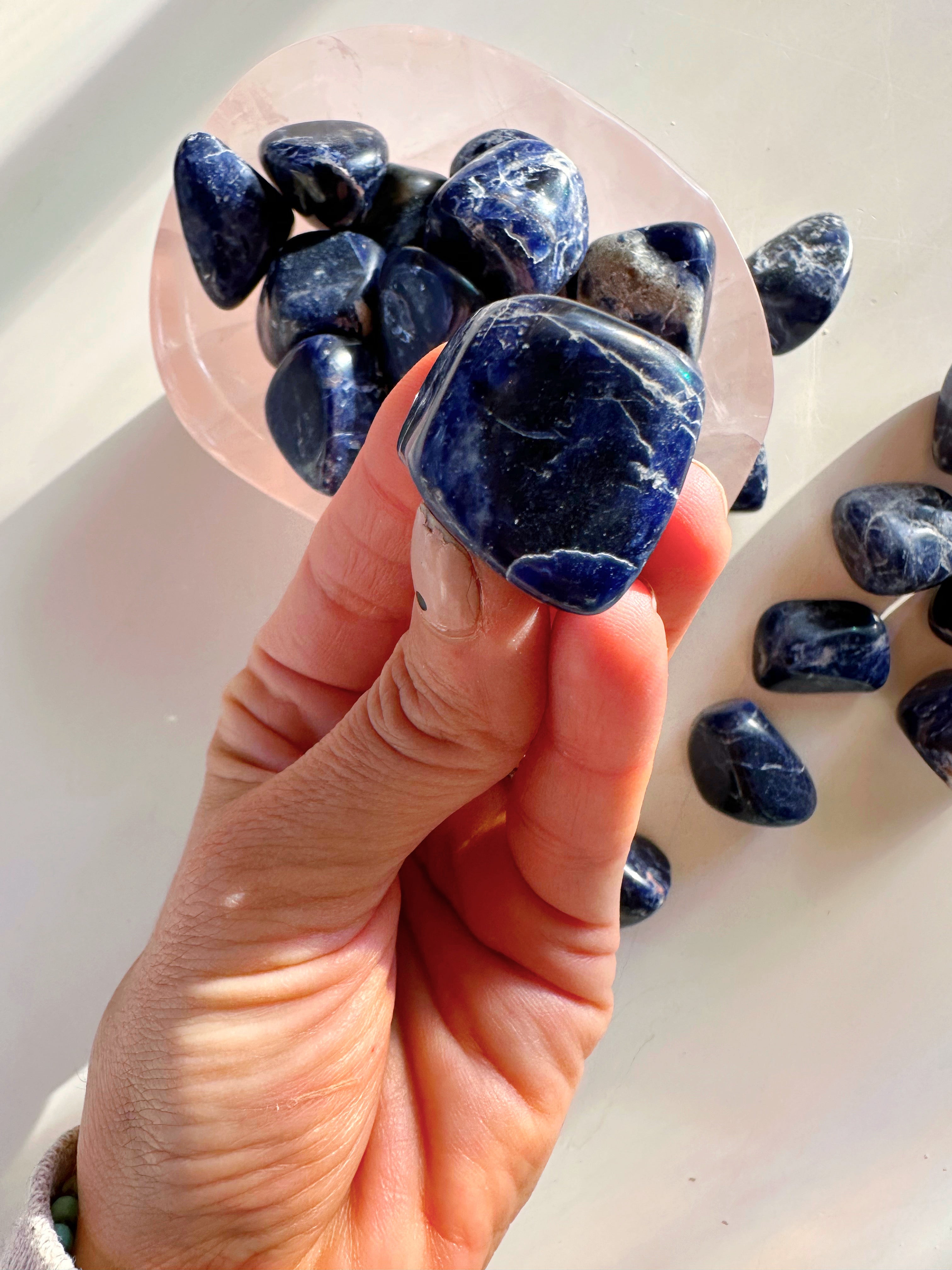 Sodalite Tumbled Stones - Baltic Mermaid