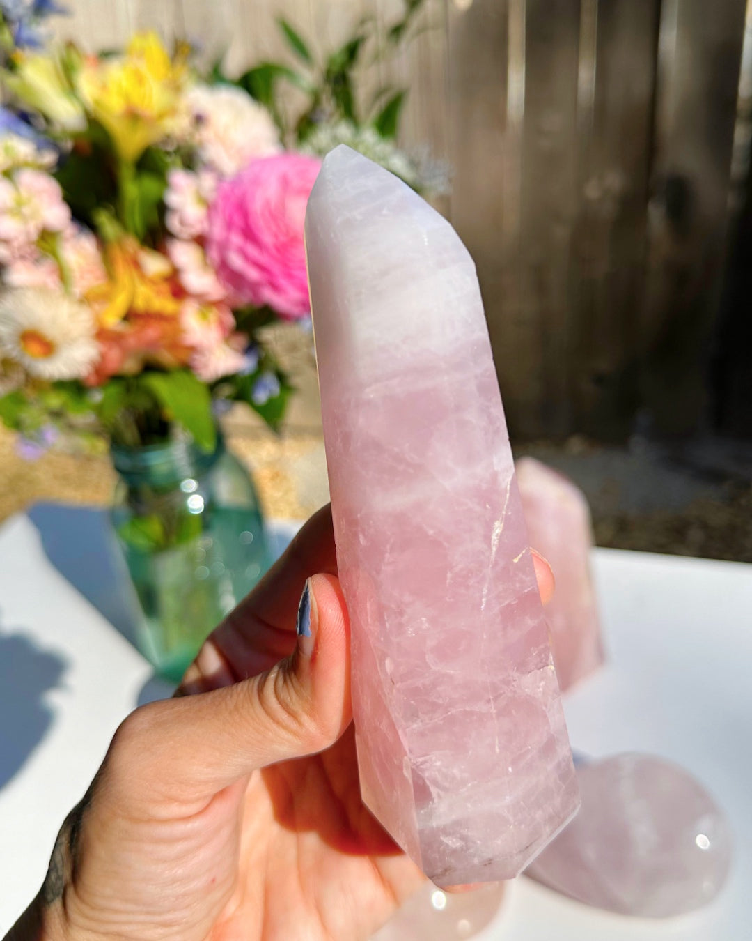 Rose Quartz Tower - Baltic Mermaid