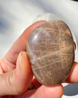 Sunstone & Peach Moonstone Palm Stone - L