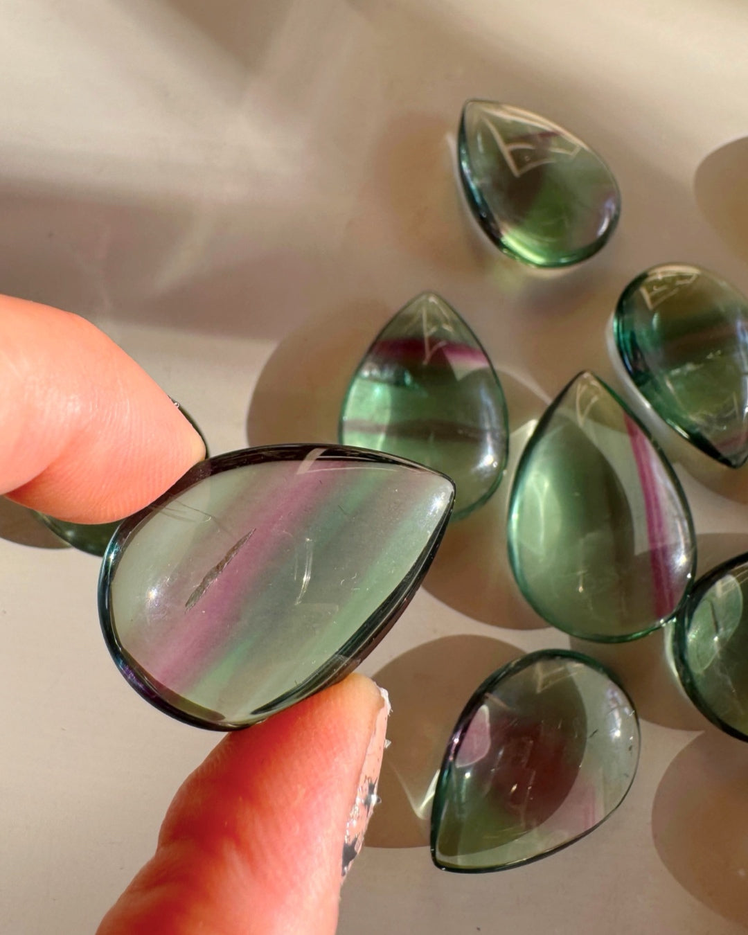 Fluorite Teardrop/Pear Shape - Old Stock - AAA - Baltic Mermaid