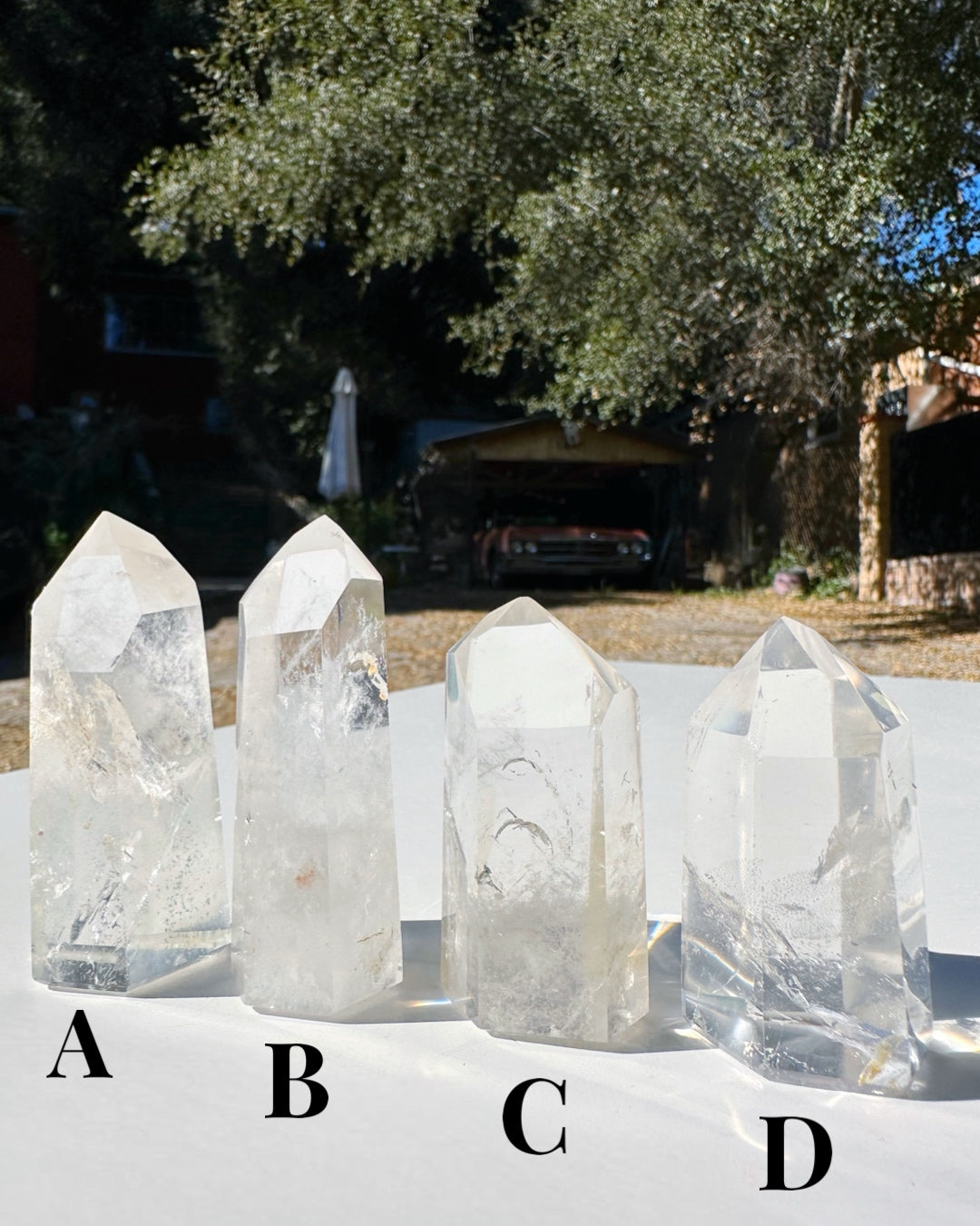 Clear Quartz Towers - Small