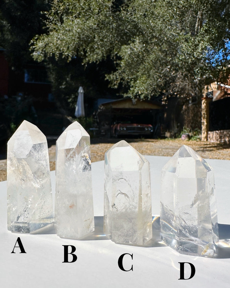 Clear Quartz Towers - Small