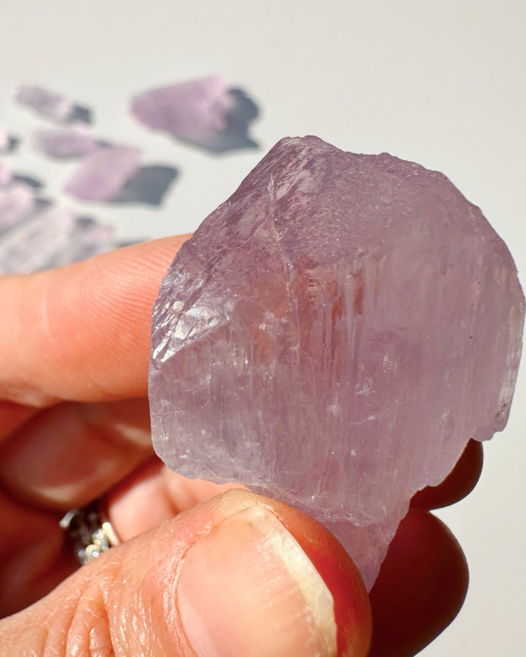 Raw Kunzite