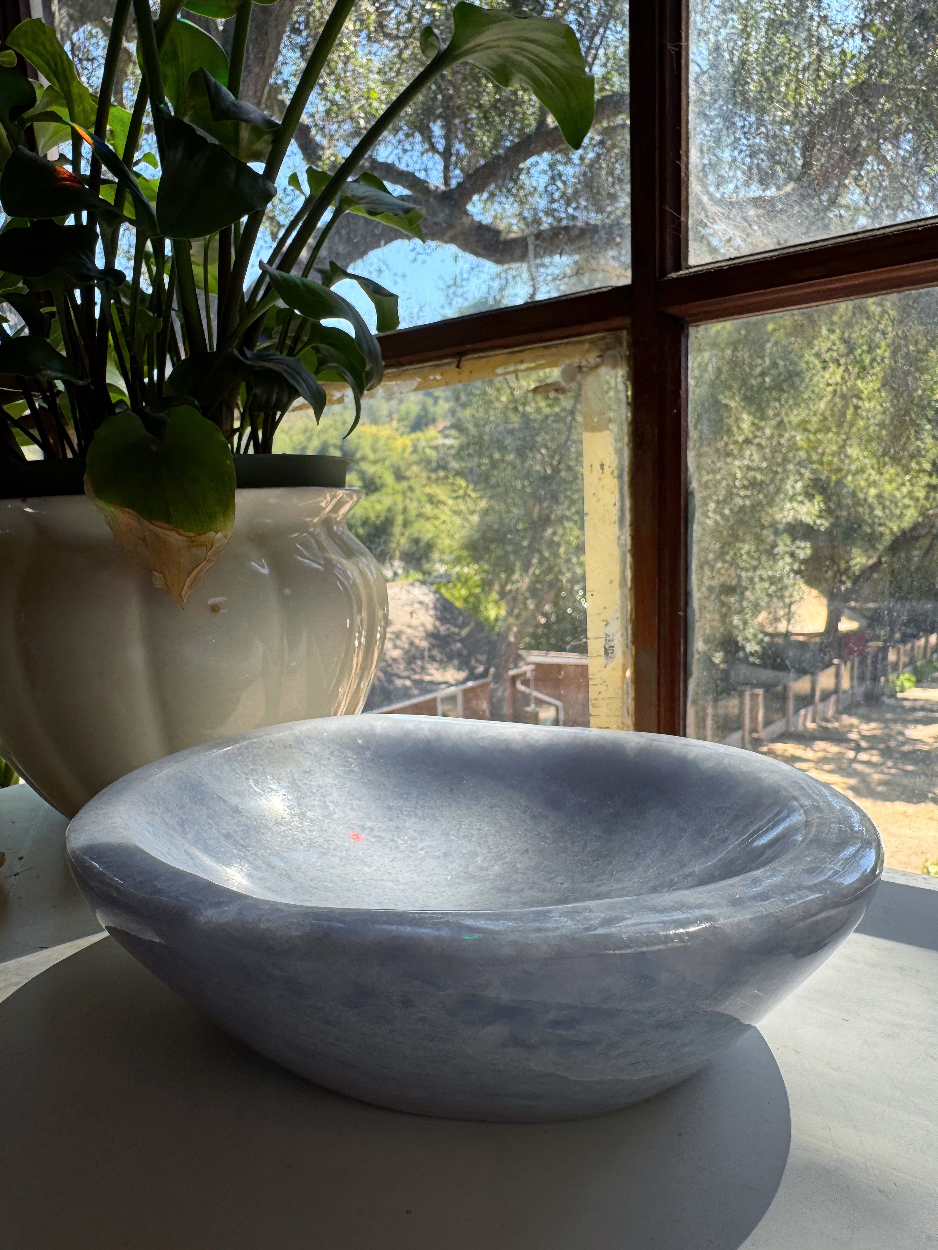 Blue Calcite Bowl Baltic Mermaid