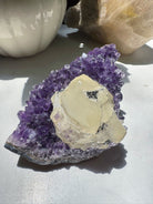 Amethyst Cluster w/ Druzy Calcite from Uruguay Baltic Mermaid