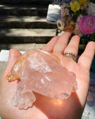 Hand Carved Rose Quartz Frog - Baltic Mermaid