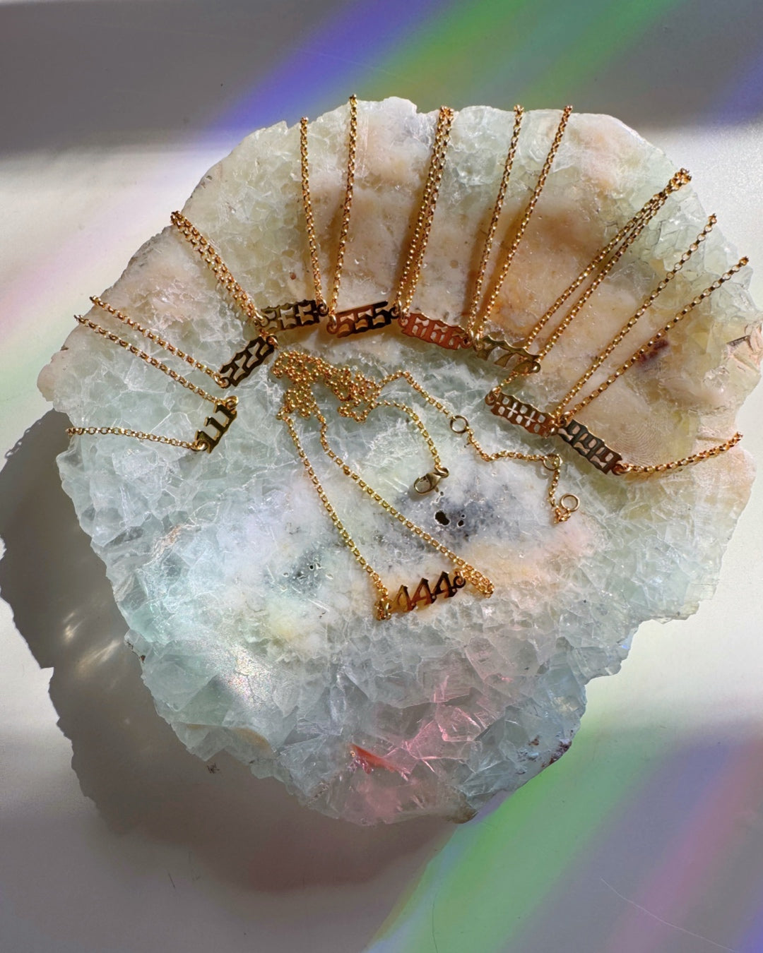 Angel/Lucky Number Gold Filled Choker - Baltic Mermaid