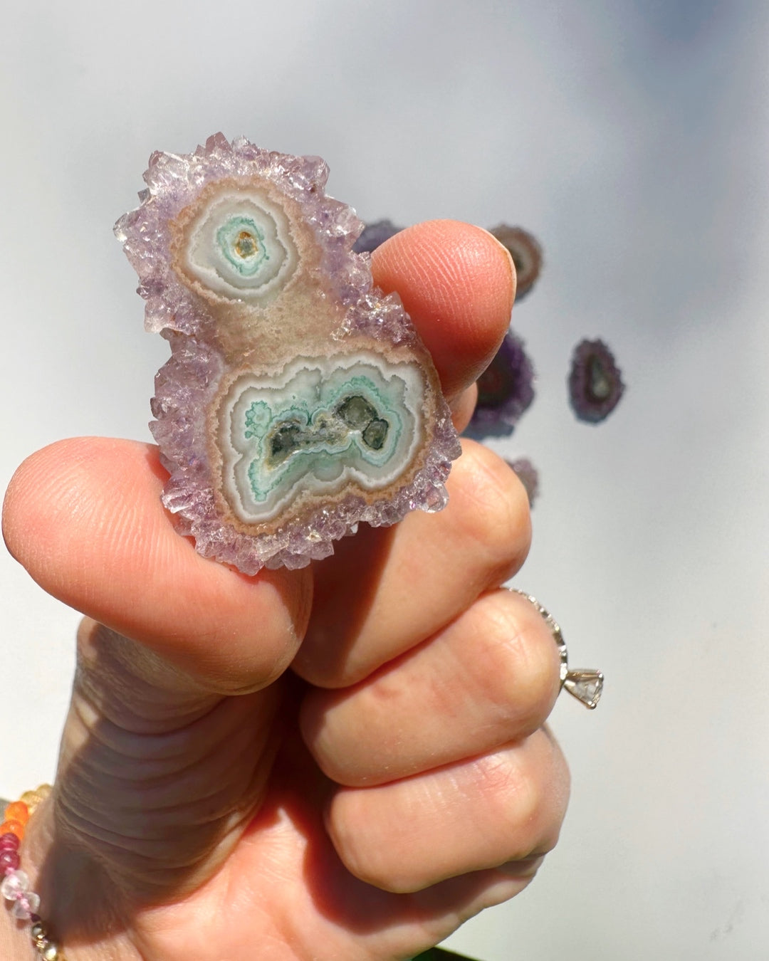 Amethyst Stalactite Slice D