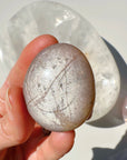 Sunstone & Peach Moonstone Palm Stone - Q