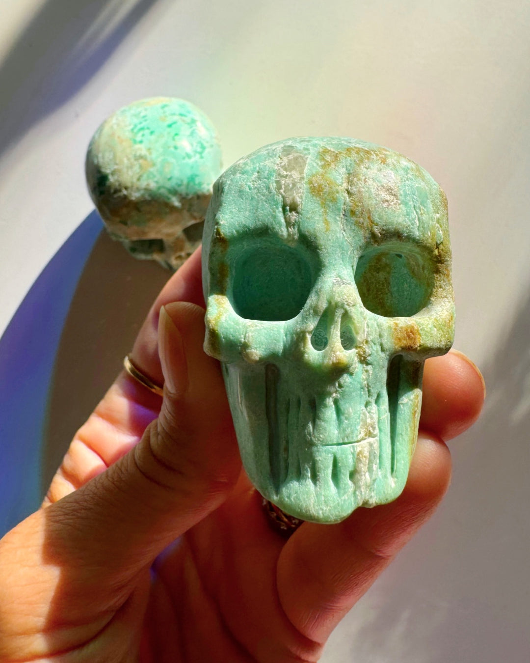 Peruvian Blue Opal Skull - Baltic Mermaid