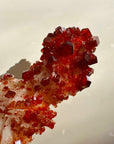 Vanadinite on Barite from Morocco