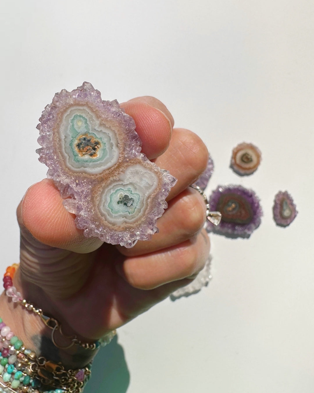 Amethyst Stalactite Slice E