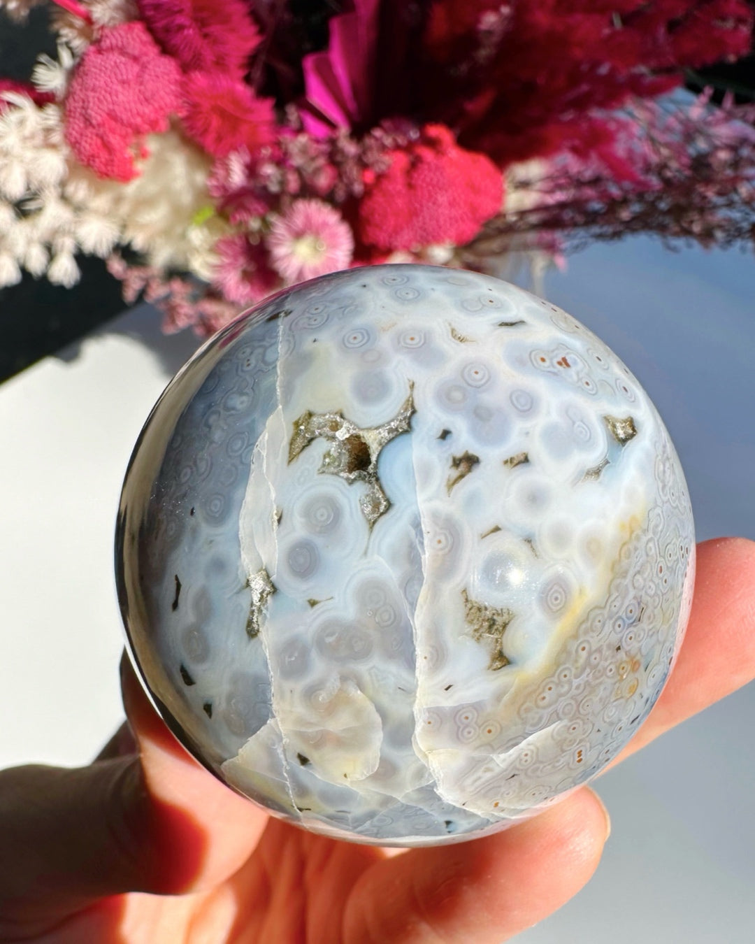 Ocean Jasper Sphere - Baltic Mermaid