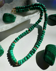 “Donna” - Malachite Gemstone Candy Necklace