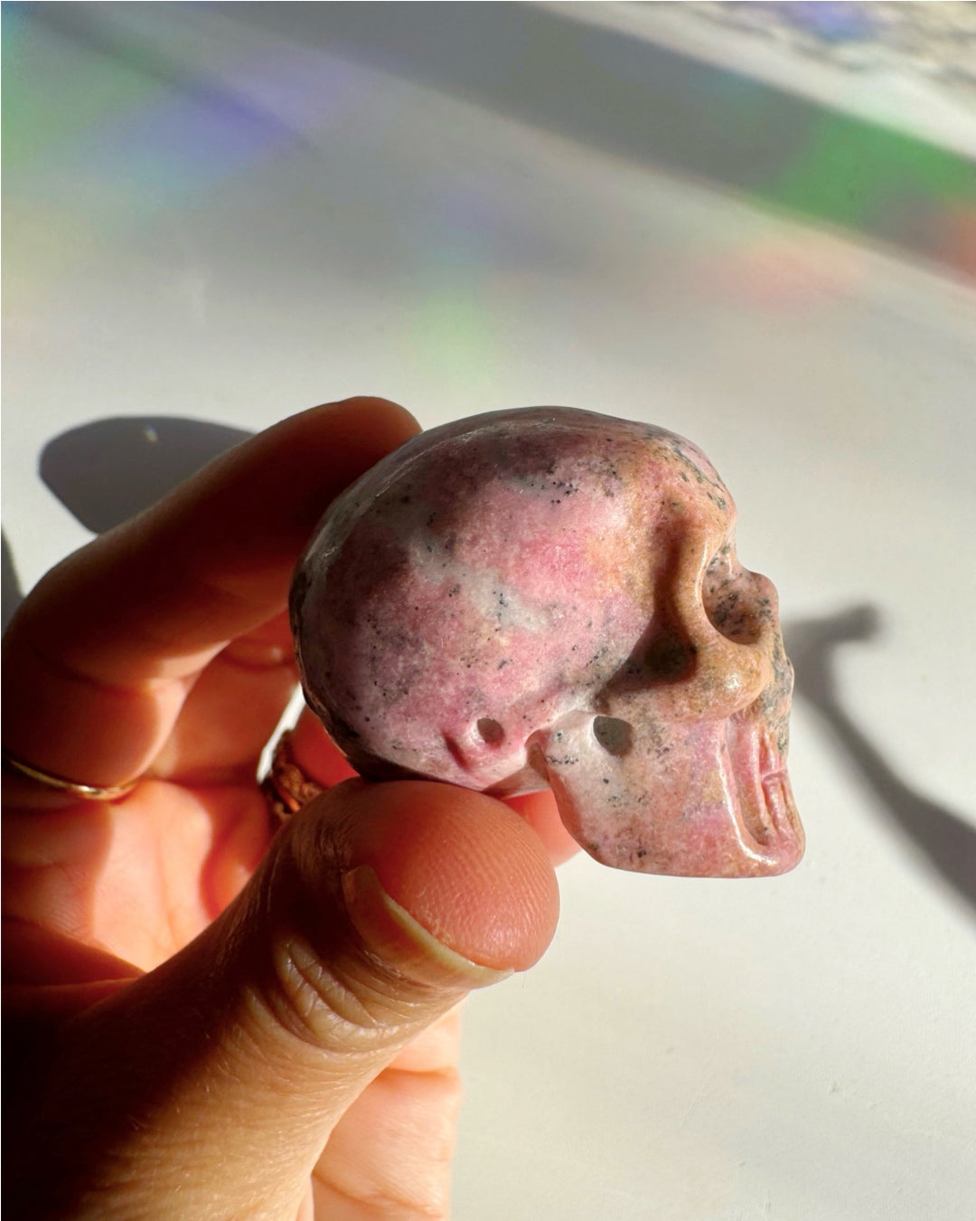 Rhodonite Skull - Baltic Mermaid
