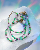 Topanga Gemstone & 14k GF Candy  Bracelet - Baltic Mermaid