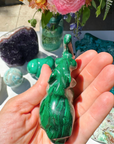 Hand Carved Malachite Elephant