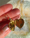 Heart Locket Gold Filled Necklace