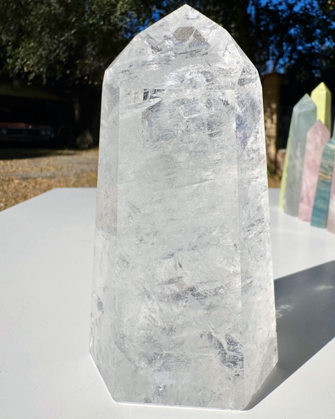 Clear Quartz Tower - Baltic Mermaid