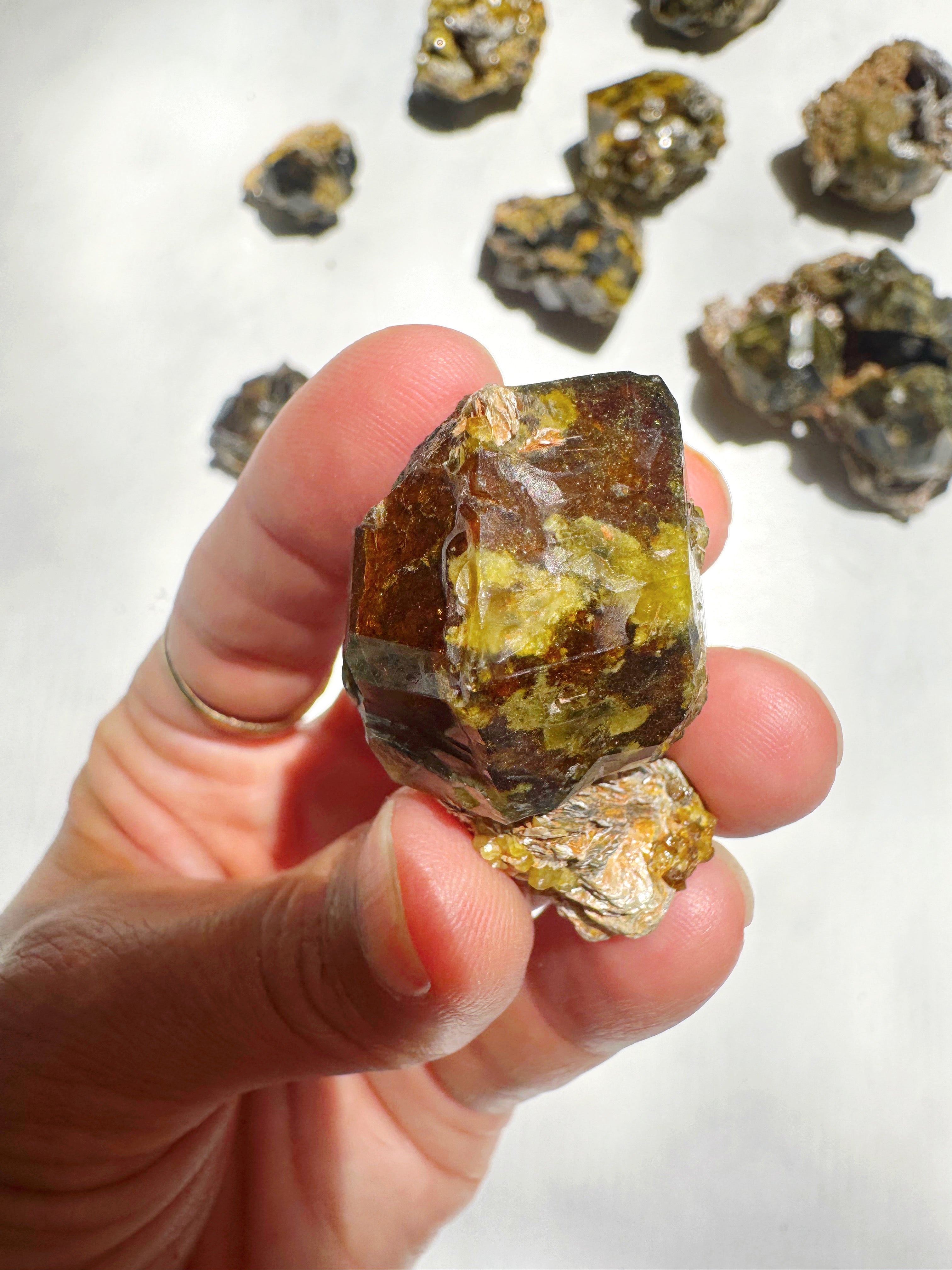 Rare Mali Green Grossular Andradite Garnet w/ Clinochlore AAA Quality Baltic Mermaid