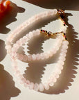 Rose Quartz Gemstone Candy Bracelet