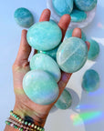 Amazonite Palm Stones