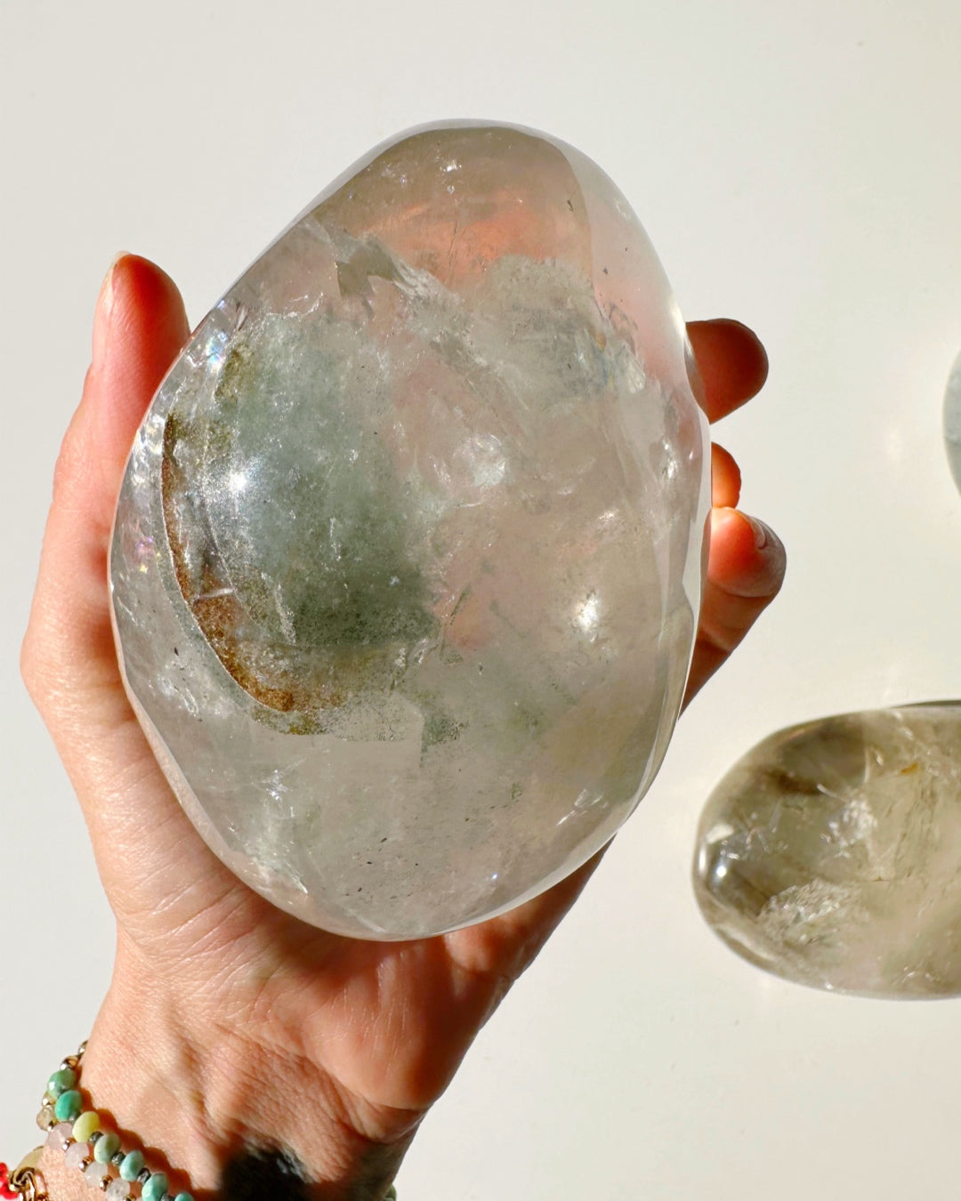 Clear Quartz Freeform w/ Chlorite Phantoms