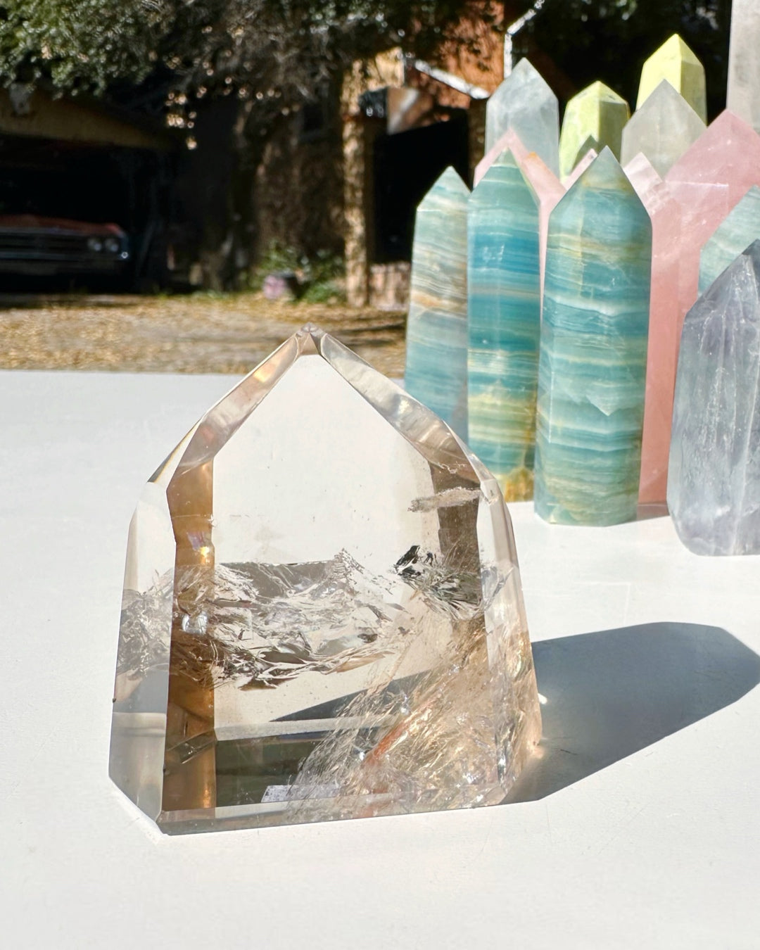 Smoky Quartz Tower