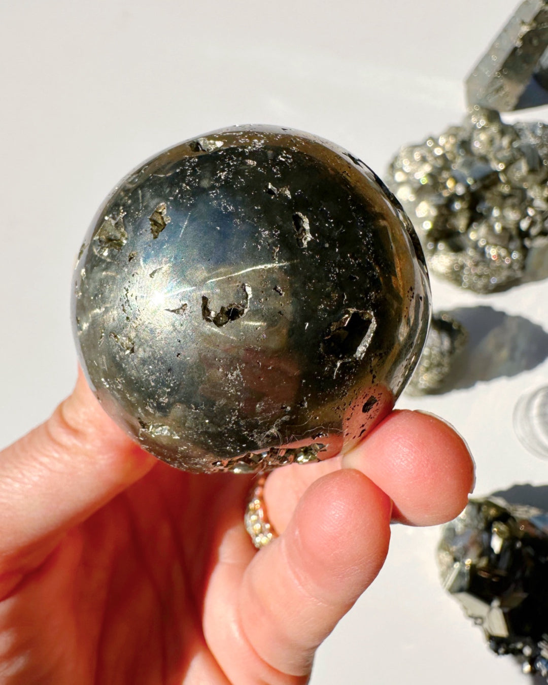 Pyrite Sphere - Baltic Mermaid